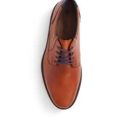 Leather Lace-Up Shoes - Tan
