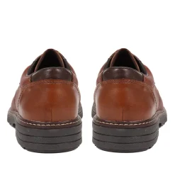 Leather Lace-Up Shoes - Tan