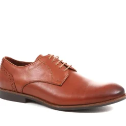 Leather Lace-up Shoes - Tan
