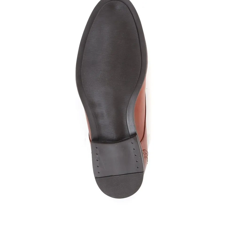 Leather Lace-up Shoes - Tan