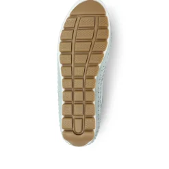 Leather Lace-Up Trainers - Baby Blue