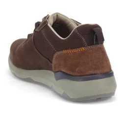 Leather Lace-Up Trainers - Brown