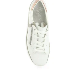 Leather Lace-Up Trainers - White