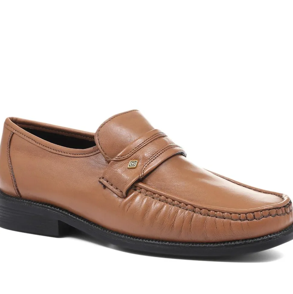 Leather Loafers - Tan