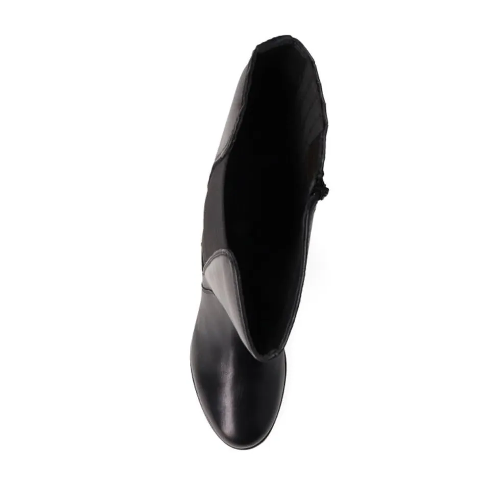 Leather Long Boots - Black