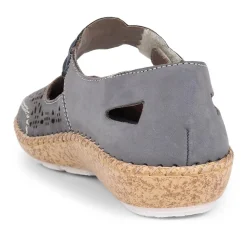 Leather Mary Janes - Blue