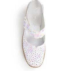 Leather Mary Janes - Cream