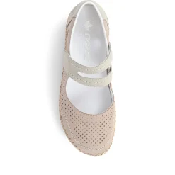 Leather Mary Janes - Grey