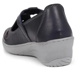 Leather Mary Janes - Navy