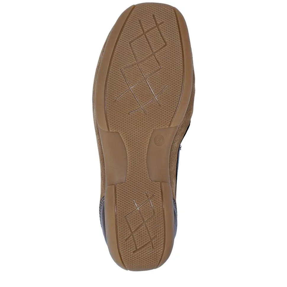 Leather Moccasins - Beige-Brown