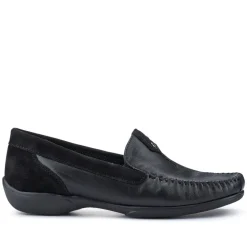 Leather Moccasins - Black