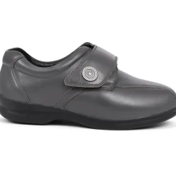 Leather Monk Strap Shoes - Grey