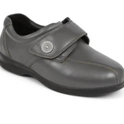 Leather Monk Strap Shoes - Grey