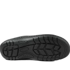 Leather Mule Sandals - Black