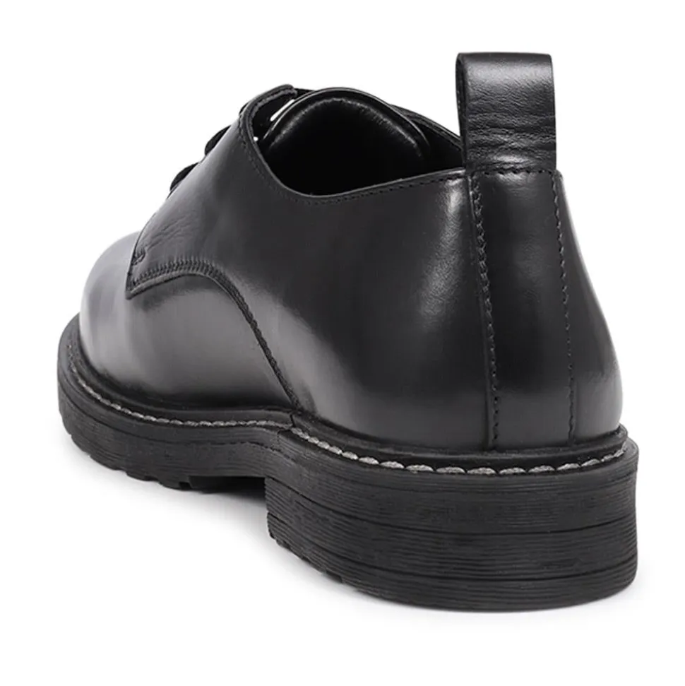 Leather Oxford Shoes - Black