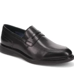 Leather Penny Slip-On Shoes - Black