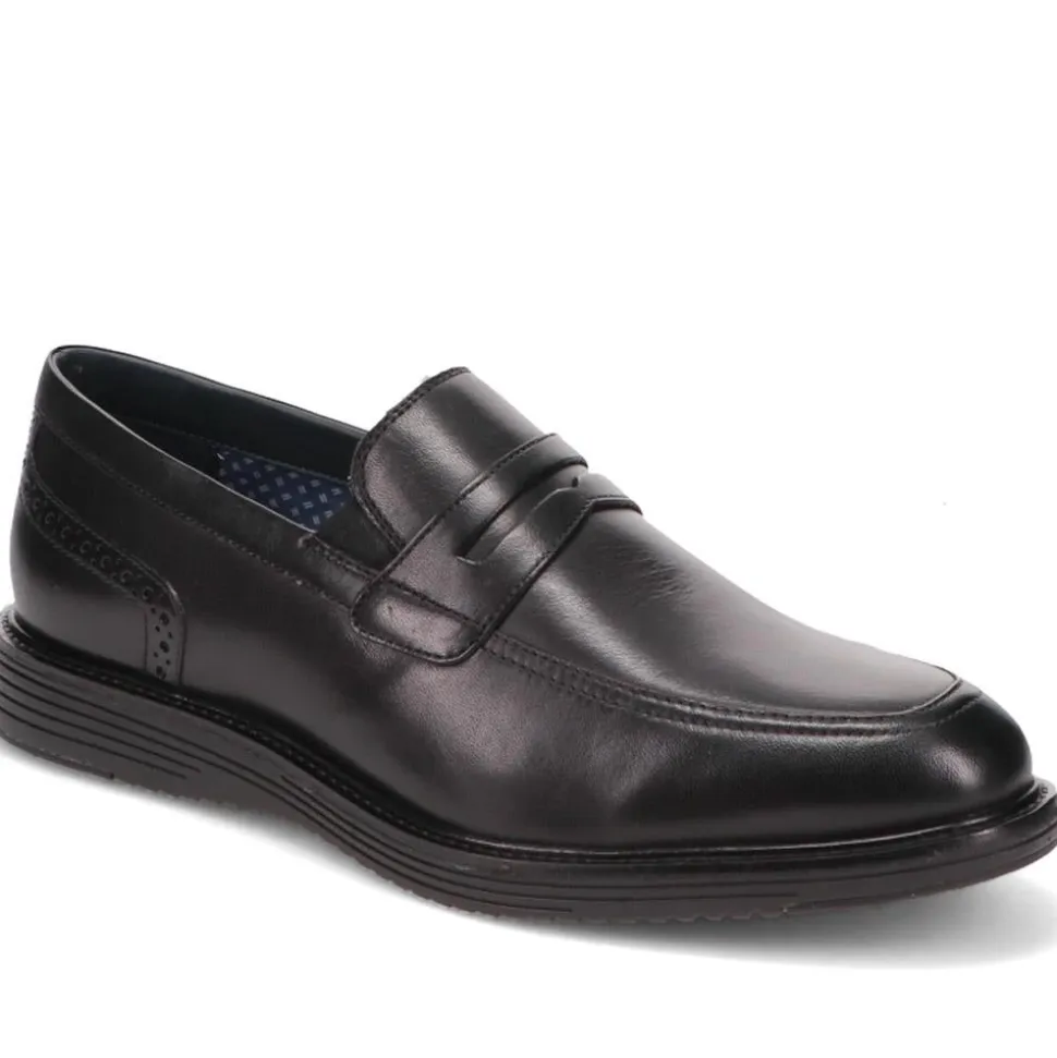 Leather Penny Slip-On Shoes - Black