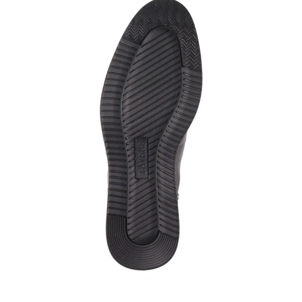 Leather Penny Slip-On Shoes - Black