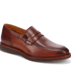 Leather Penny Slip-On Shoes - Brown