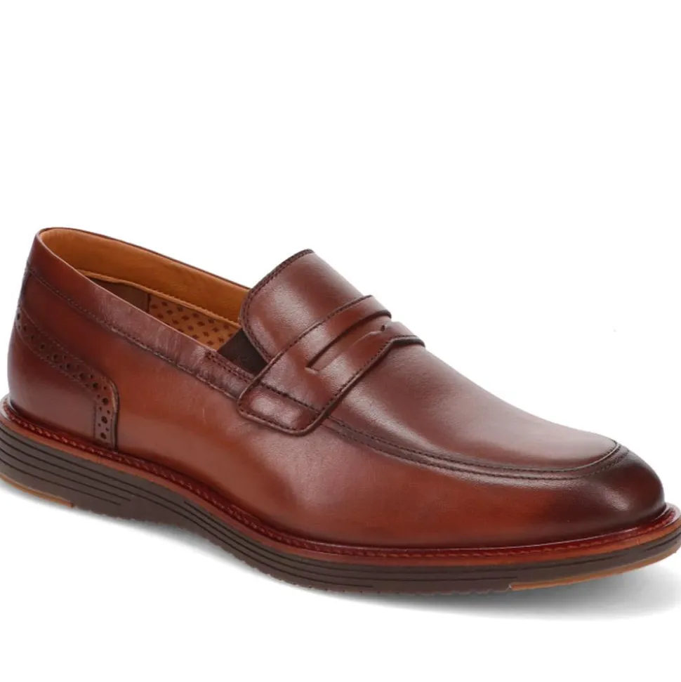 Leather Penny Slip-On Shoes - Brown