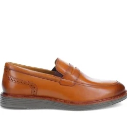 Leather Penny Slip-On Shoes - Tan