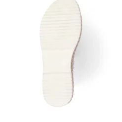 Leather Platform Mule Sandals - White