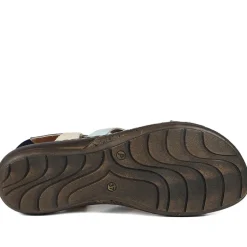 Leather Slingback Sandals - Blue Multi