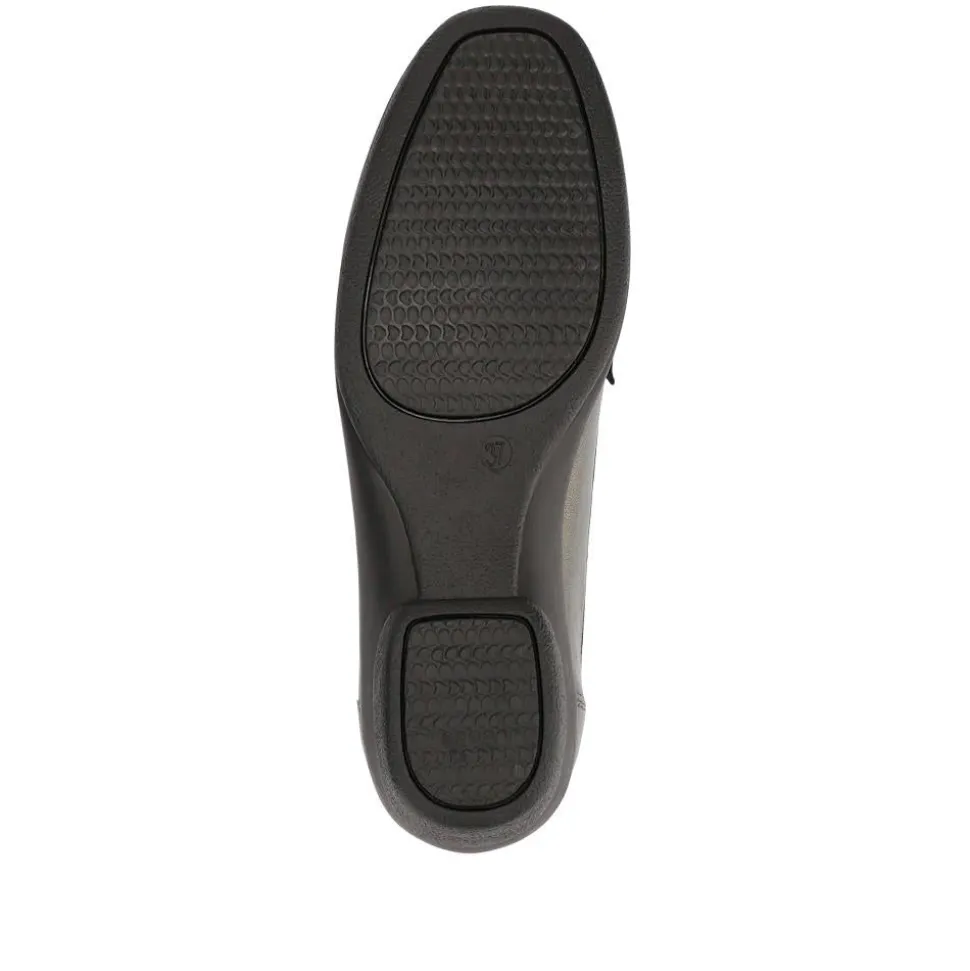 Leather Slip-On Loafers - Pewter