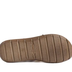 Leather Slip On Mule Sandals - Metallic