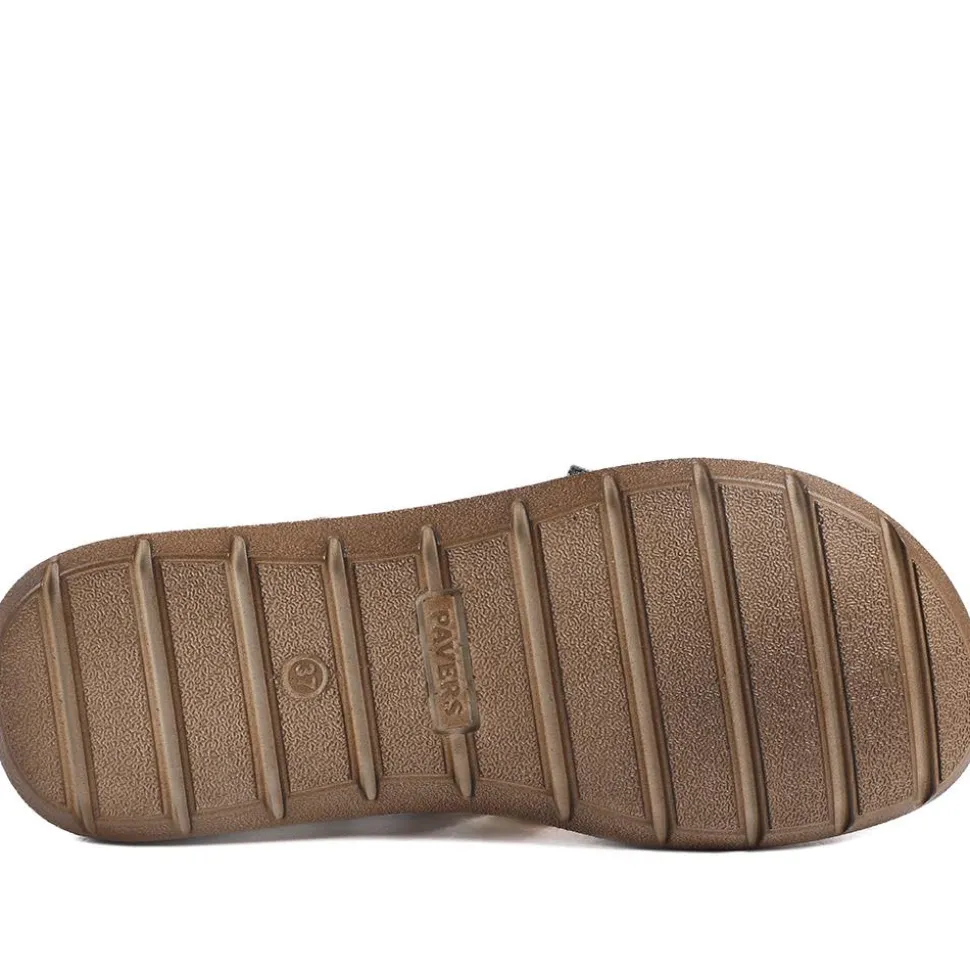 Leather Slip On Mule Sandals - Metallic