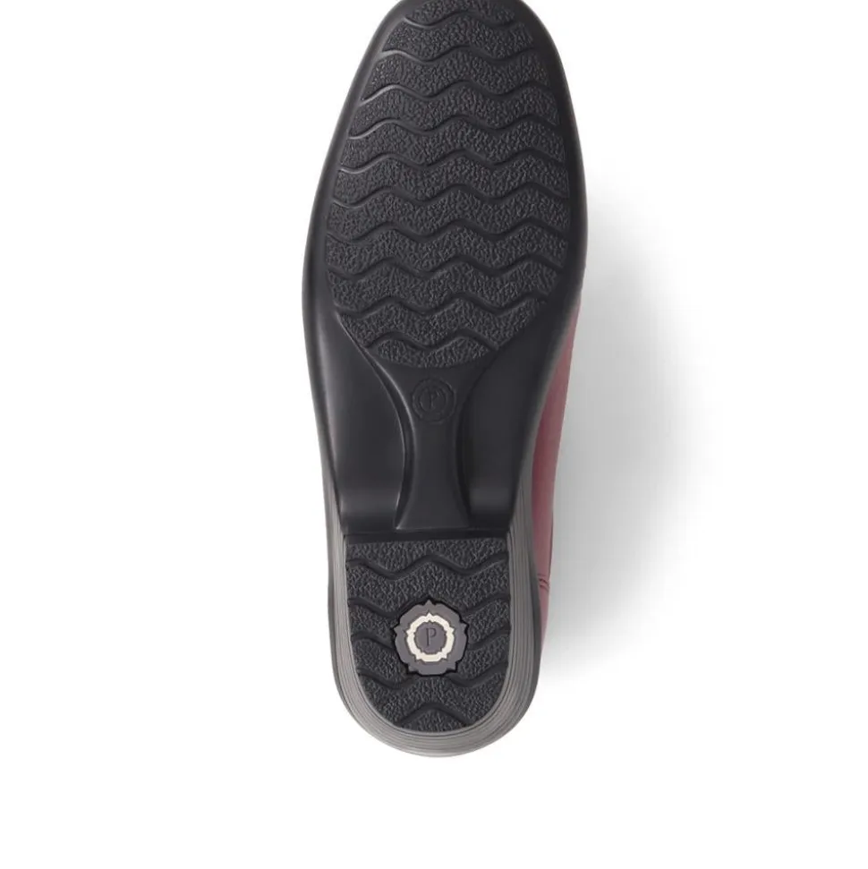 Leather Slip On Shoes - Black