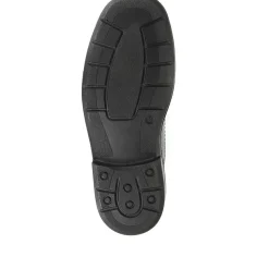 Leather Slip On Shoes - Black