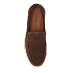 Leather Slip-On Shoes - Brown