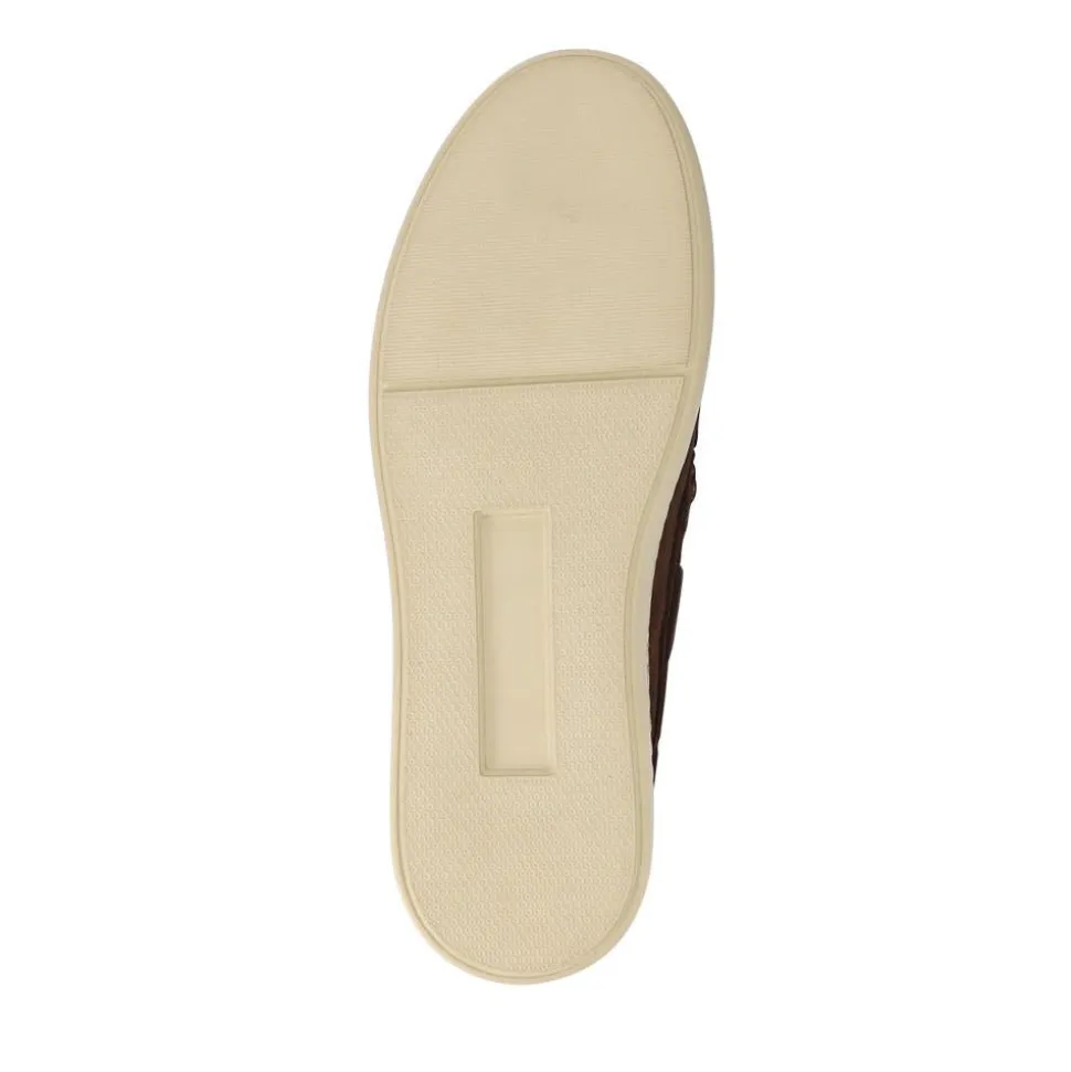 Leather Slip-On Shoes - Brown