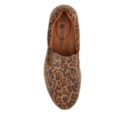 Leather Slip-On Shoes - Leopard