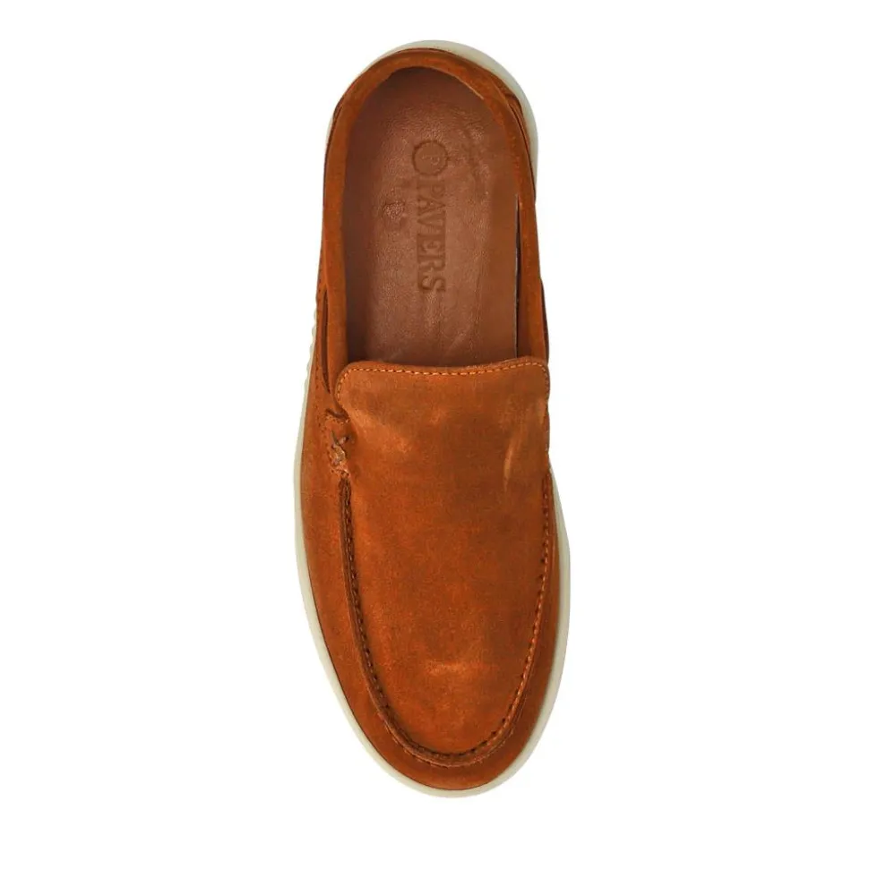 Leather Slip-On Shoes - Tan
