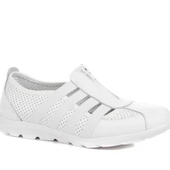 Leather Slip-On Shoes - White