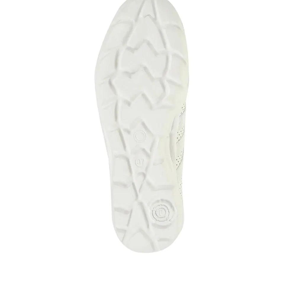 Leather Slip-On Shoes - White