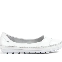 Leather Slip-On Shoes - White