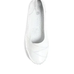 Leather Slip-On Shoes - White