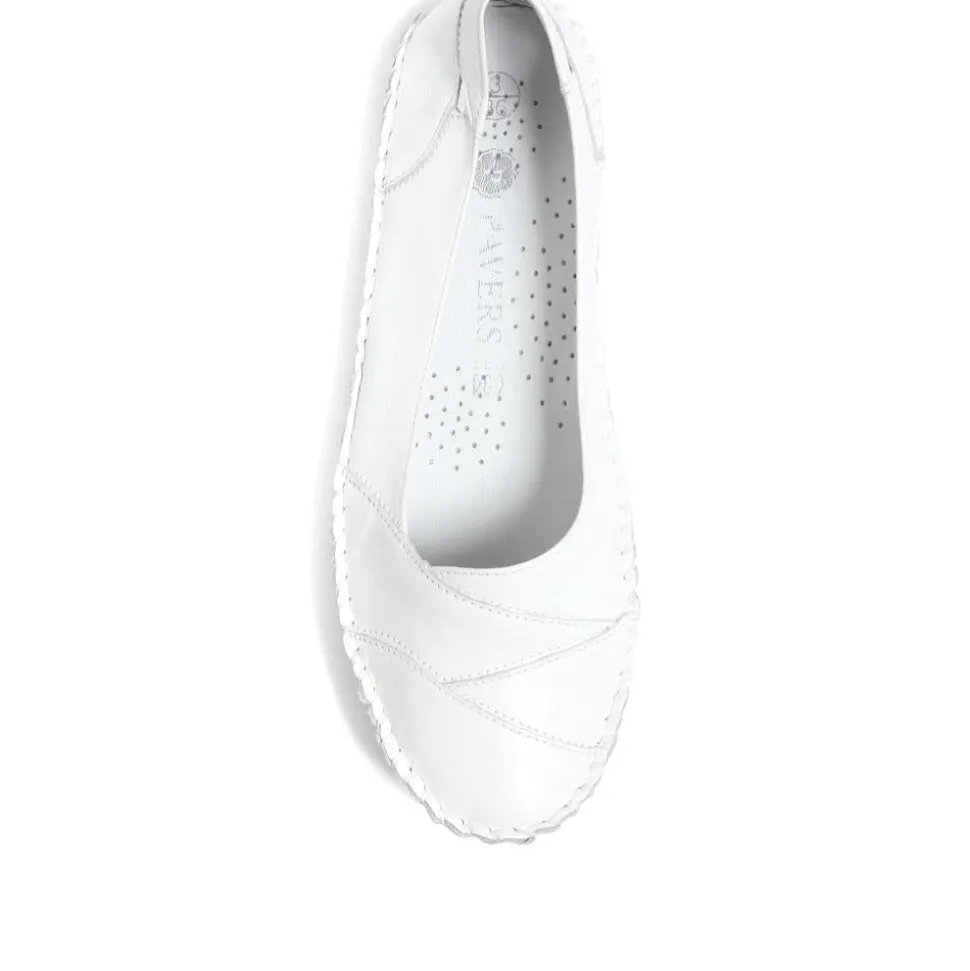 Leather Slip-On Shoes - White