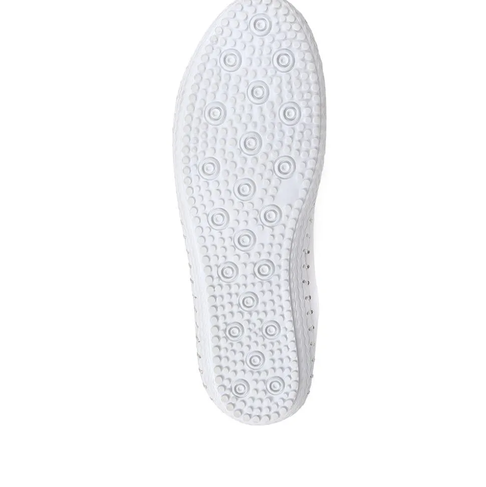 Leather Slip-On Trainers - White