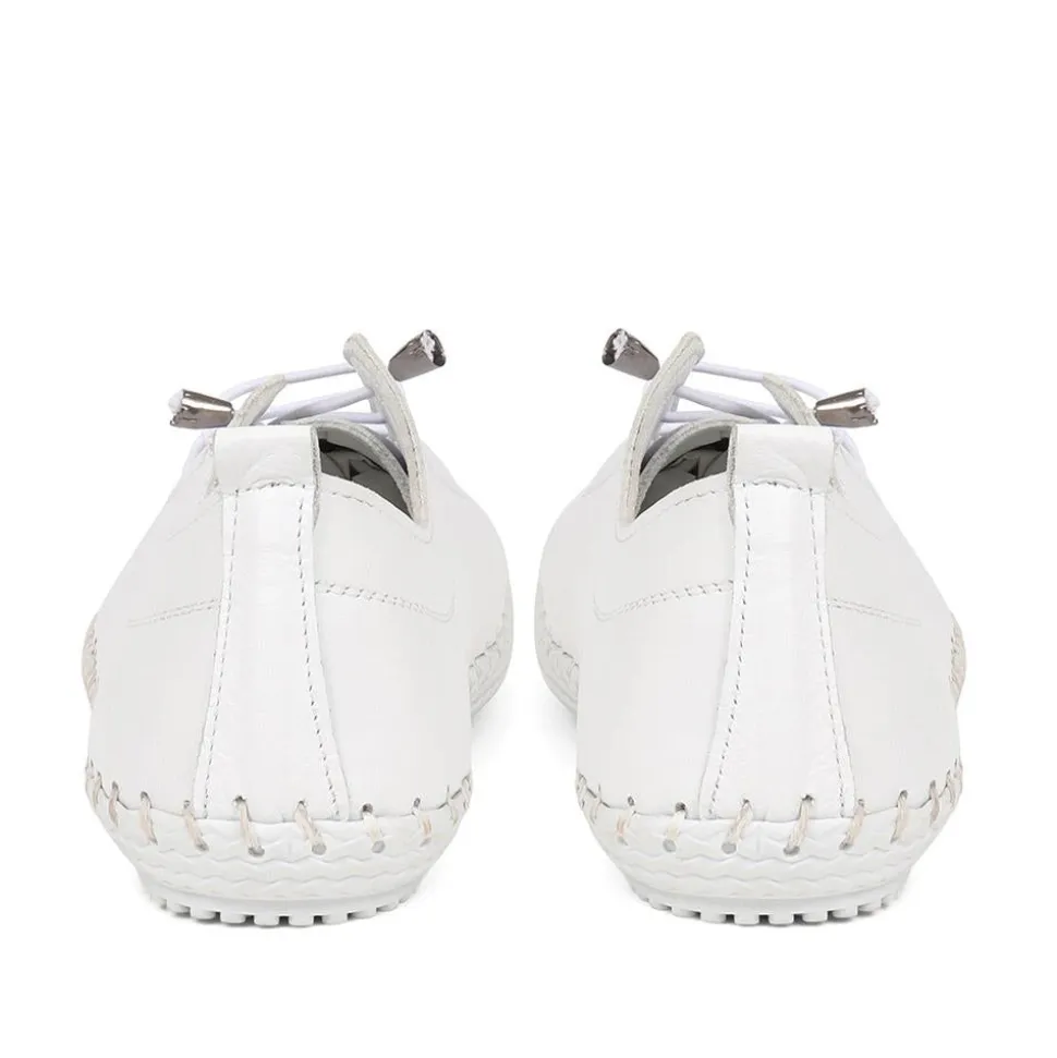 Leather Slip-On Trainers - White