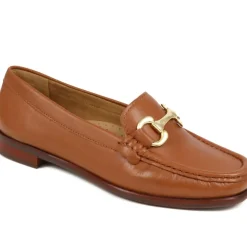 Leather Snaffle Loafers - Tan
