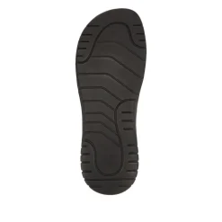 Leather Toe Post Sandals - Brown