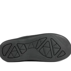 Leather Touch Fasten Fisherman Sandals - Black