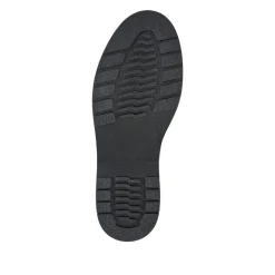 Leather Touch-Fasten Monk Shoes - Black