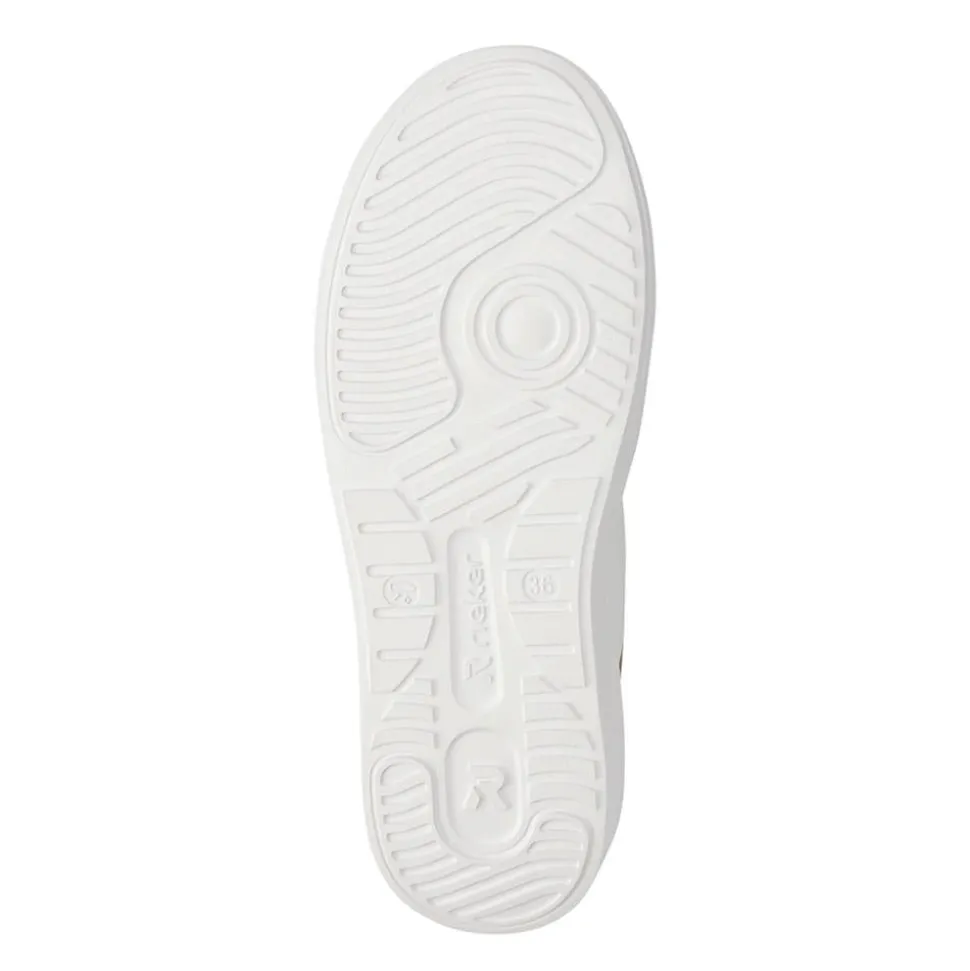 Leather Two-Tone Trainers - White