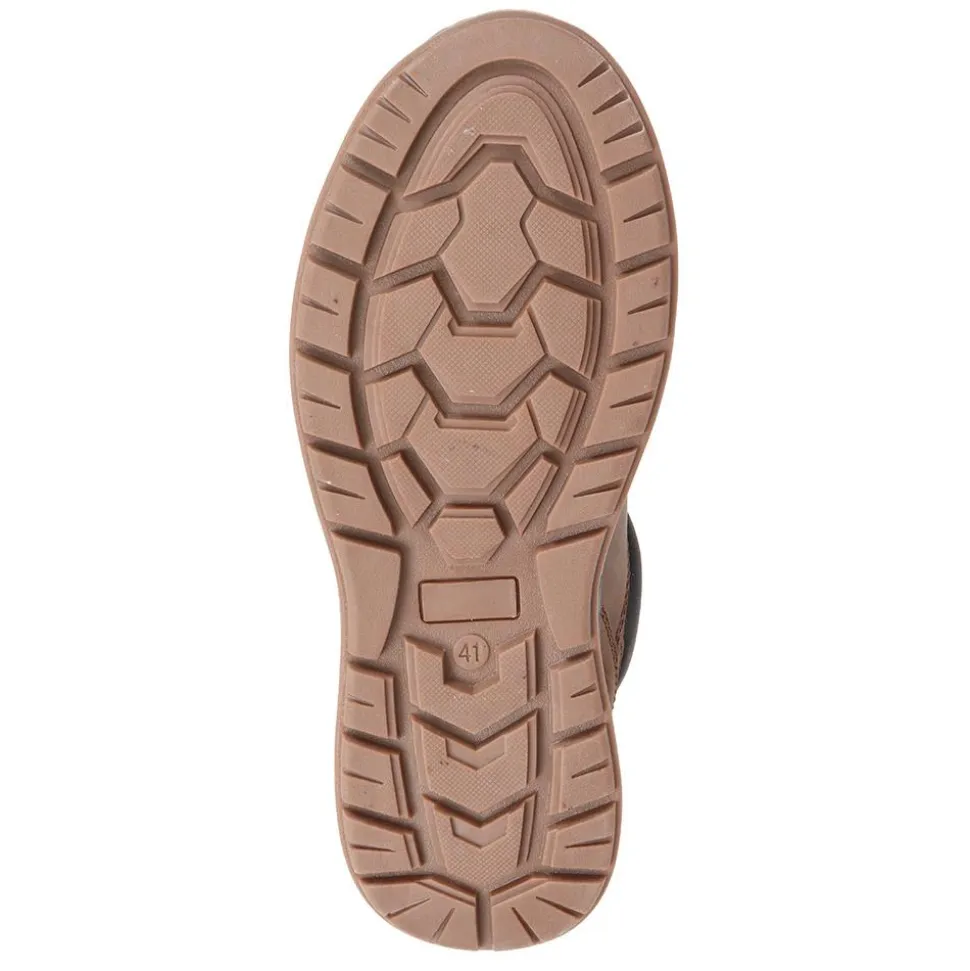 Leather Walking Shoes - Dark Brown