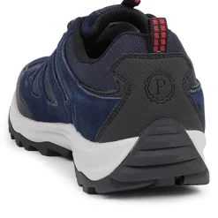 Leather Walking Trainers - Navy